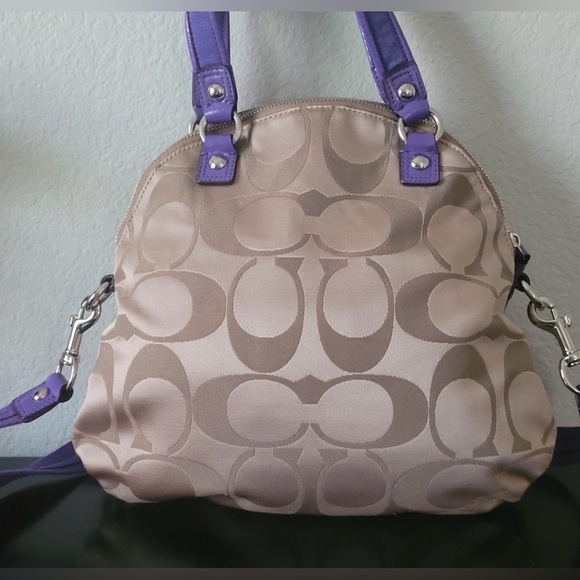 Coach Poppy Signature C Crossbody Bag RARE - Picture 2 of 13